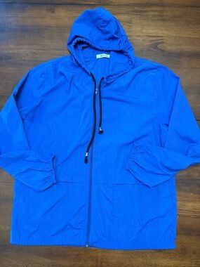 Tanib Men's Lightweight Hooded Windbreaker Jacket - Royal Blue